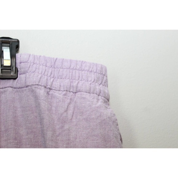 NWT Lane Bryant Linen Blend Slim Ankle Pant Lavender Purple Plus Size 28 H14453 - Picture 5 of 14